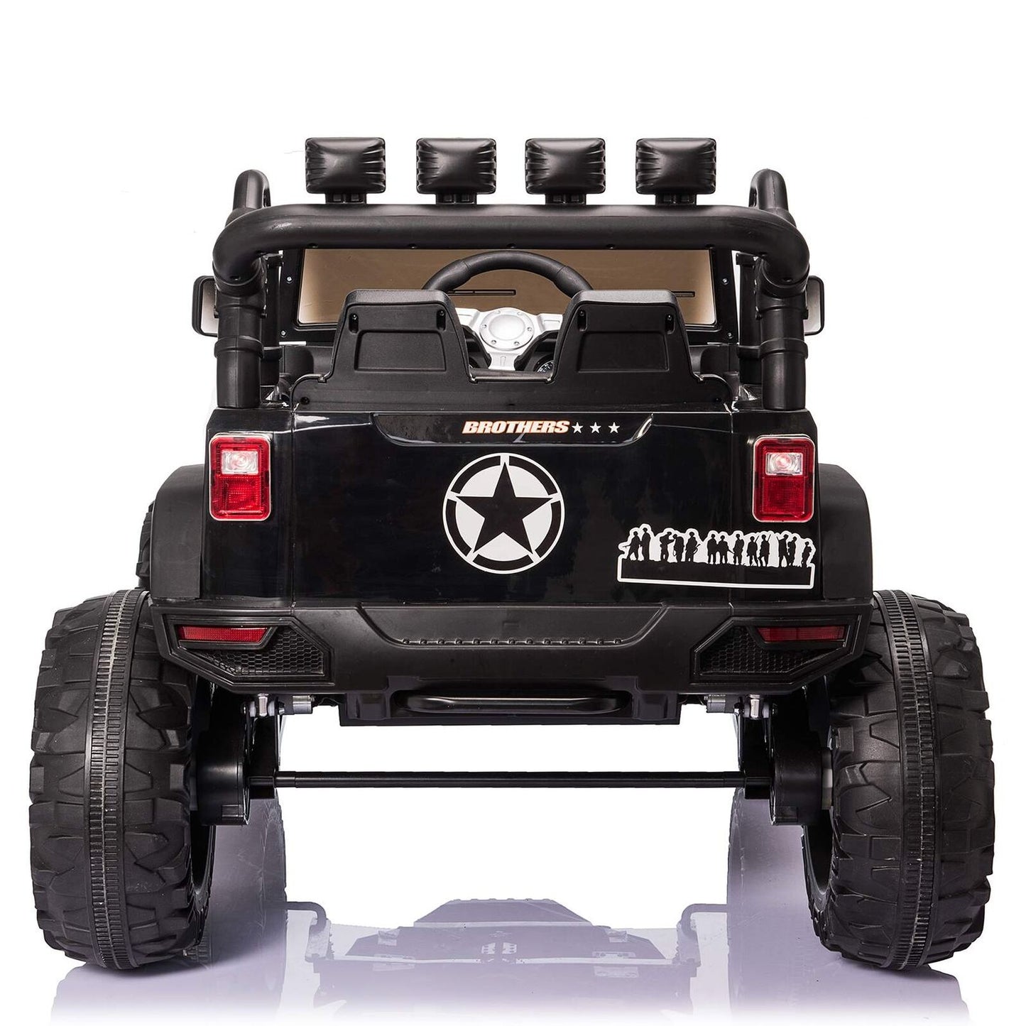 400W Electric Ride On Truck for Kids with Remote Control and LED Lights