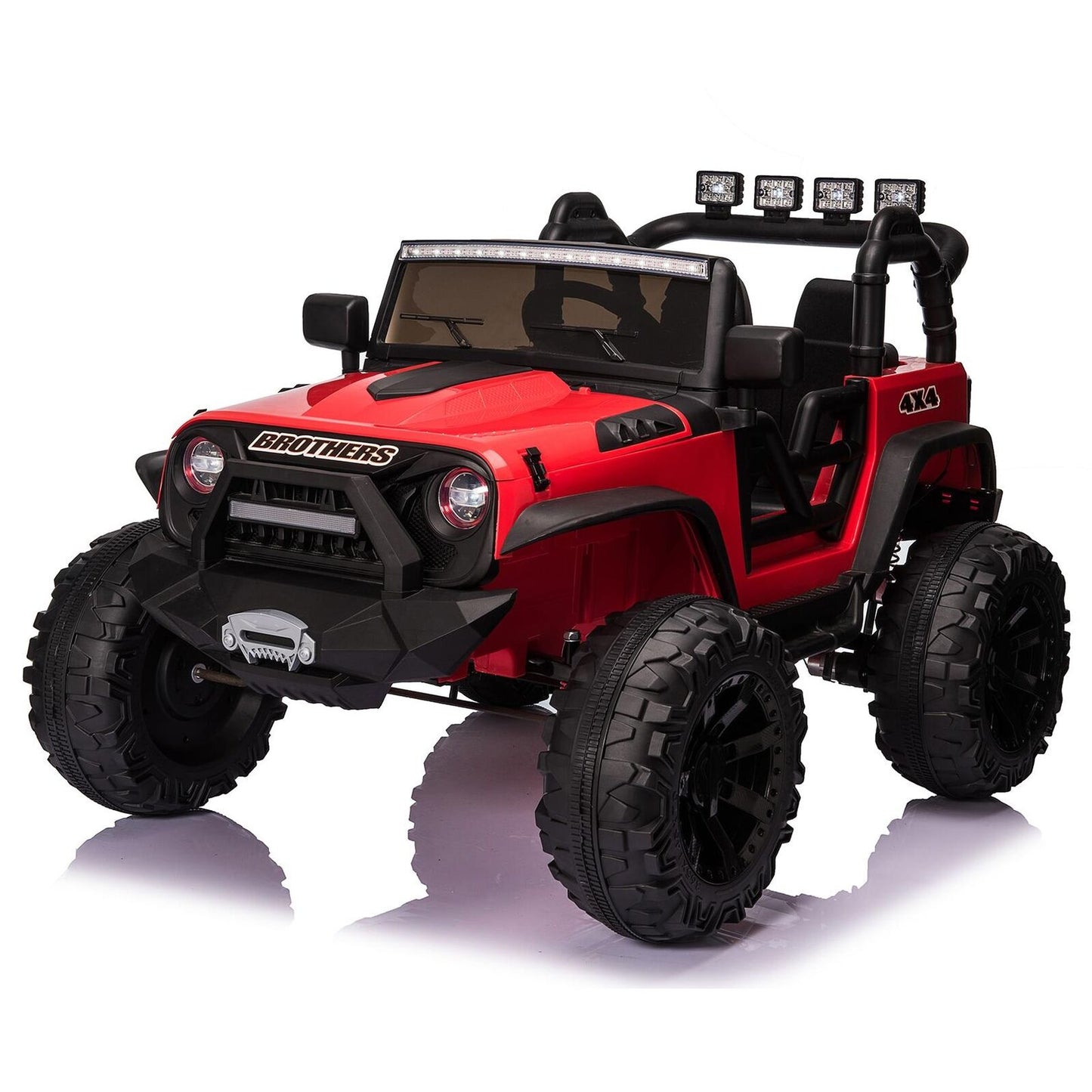 400W Electric Ride On Truck for Kids with Remote Control and LED Lights