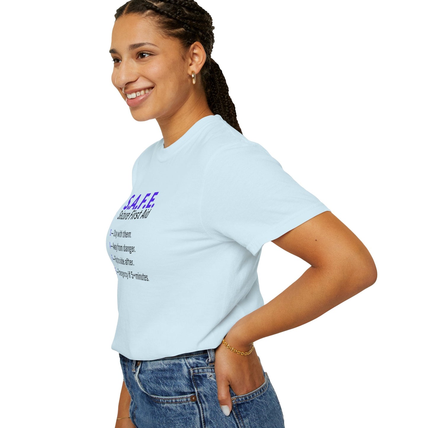 S.A.F.E. Seizure First Aid T-Shirt – Epilepsy Awareness Education Tee