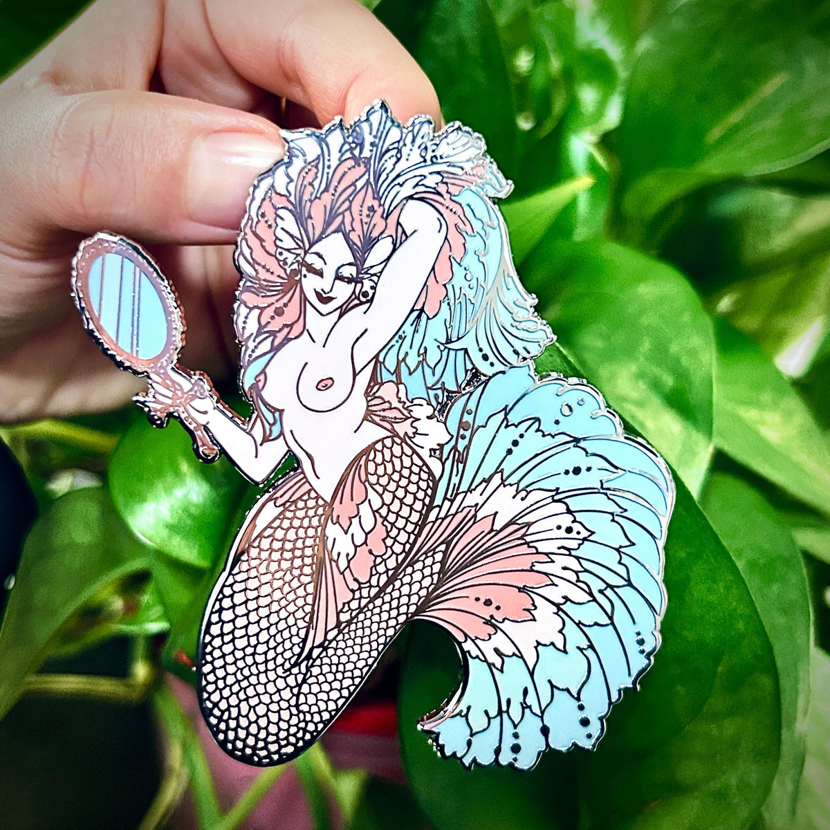 Enamel Pin - Venus Celestial Mermaid
