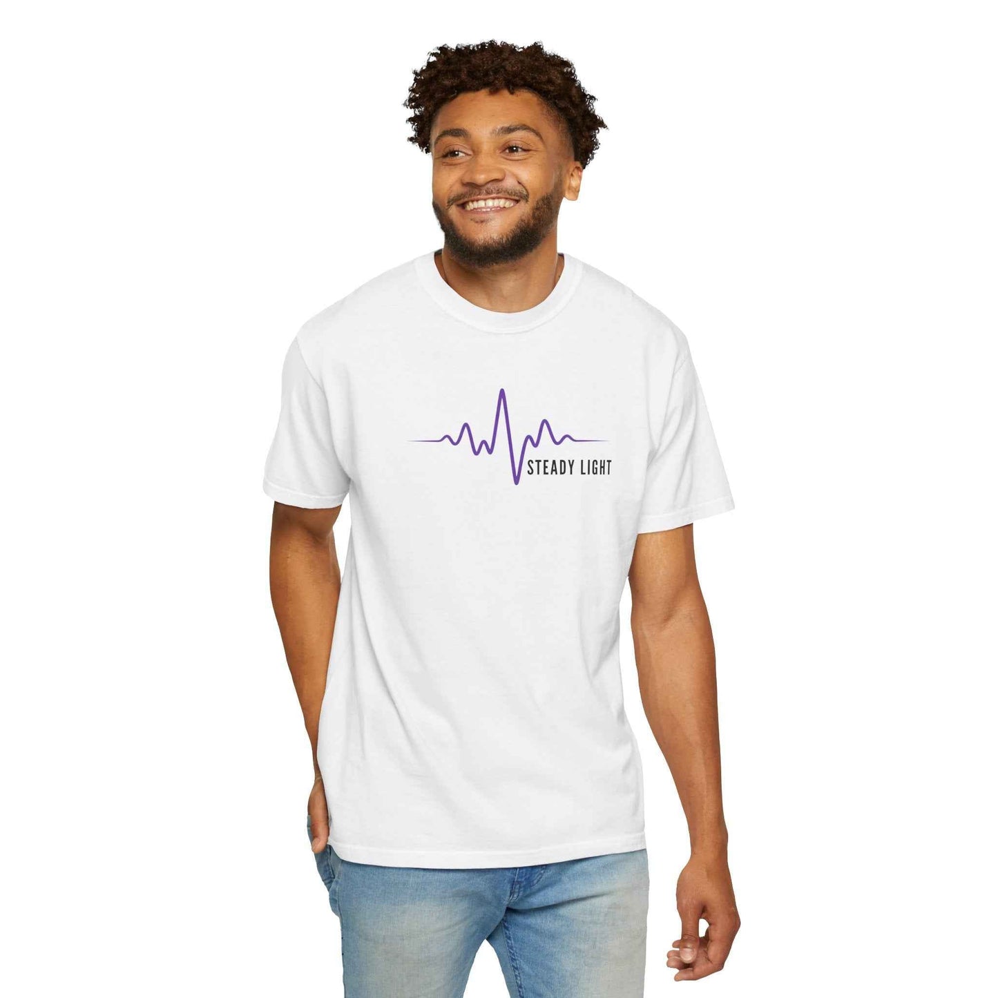 Steady Light EEG Wave T-Shirt – Minimal Epilepsy Awareness Graphic Tee