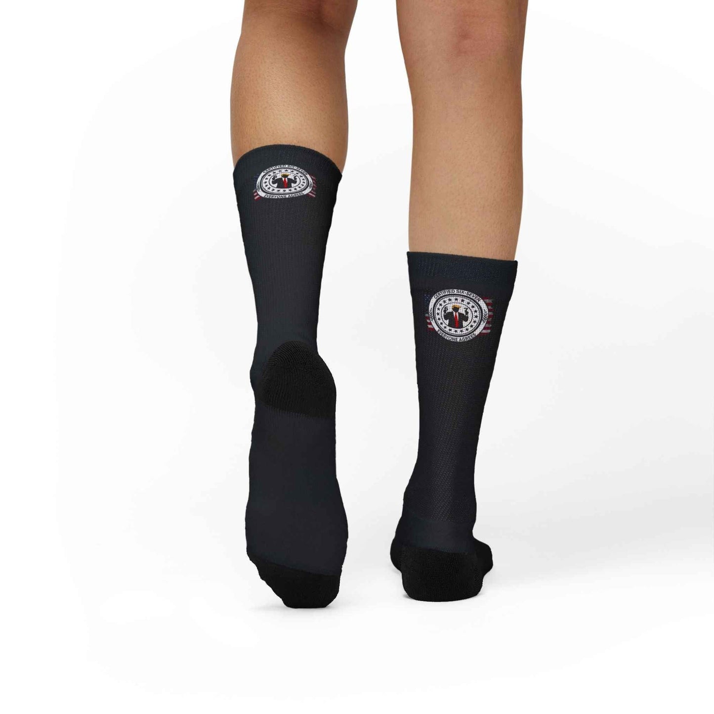 Believe Me Political Parody Crew Socks – 67 Edition