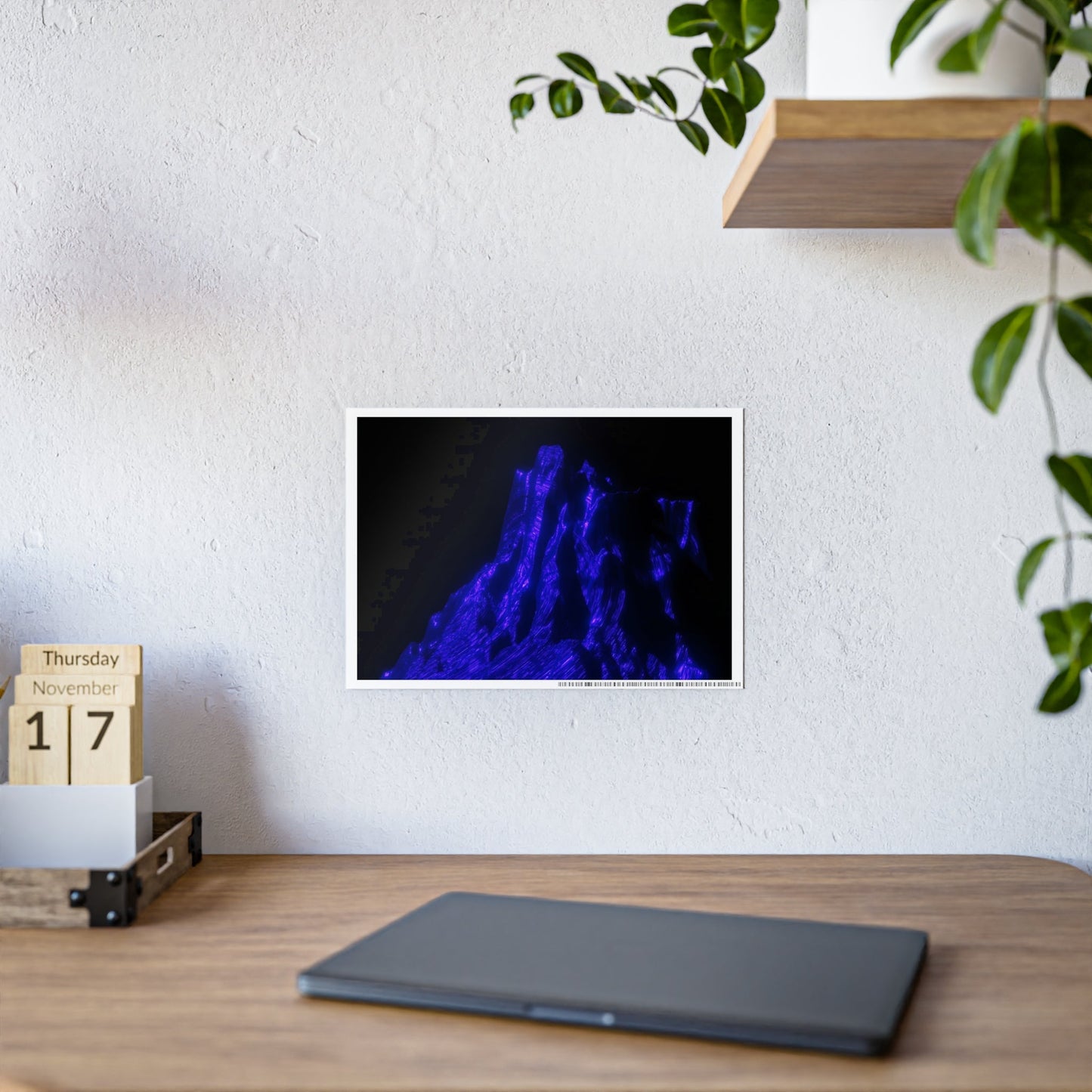 ultraviolet mountain [eternal summit] art print