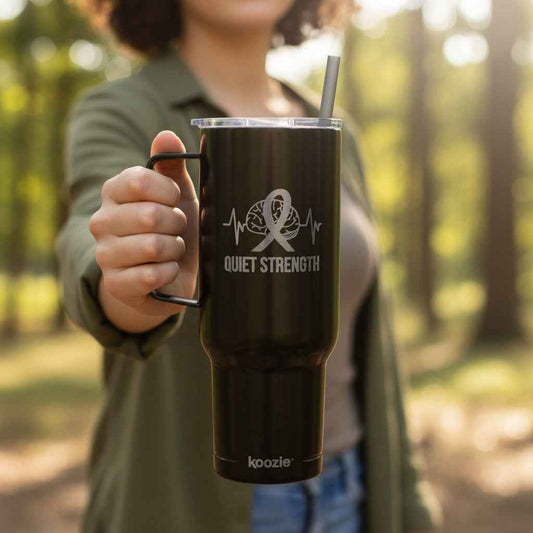 Quiet Strength 40oz Insulated Tumbler