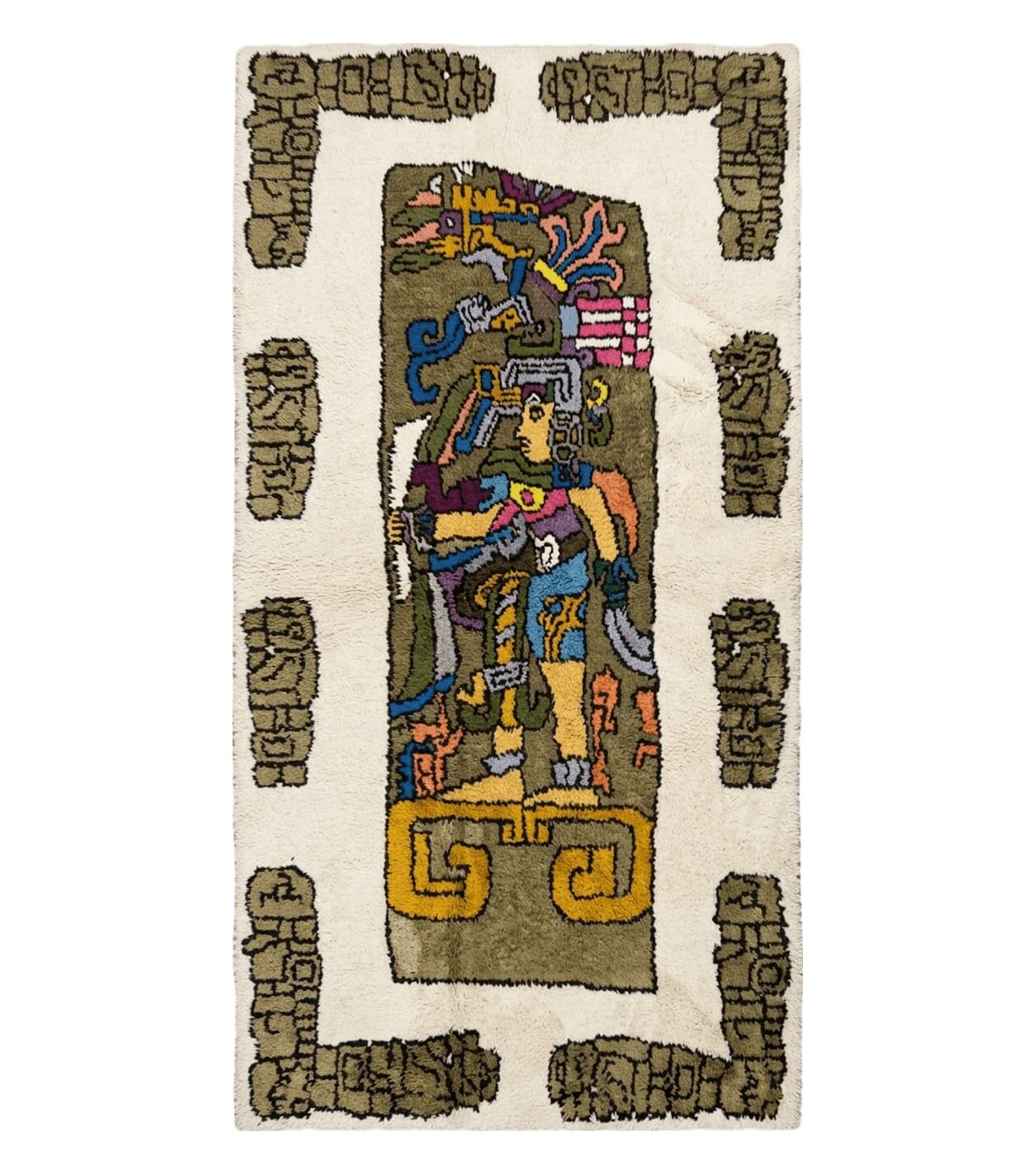 4' X 7' Vintage Handmade Knotted Tribal Nomadic Shag Wool Rug Carpet Prince