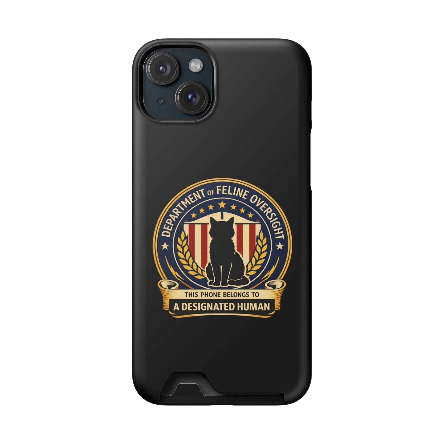 Department of Feline Oversight MagSafe iPhone Case — Designated Human Edition