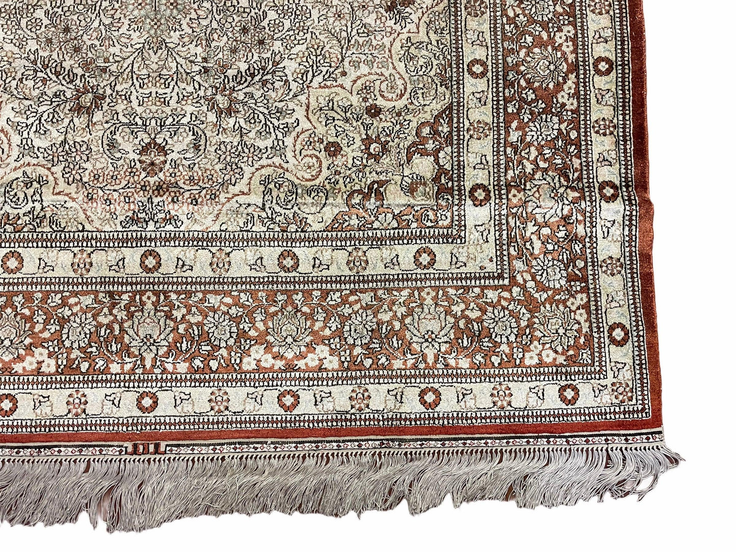 4' X 6' Vintage Fine Handmade Chinese Oriental Silk Rug 400 KPSI Wow