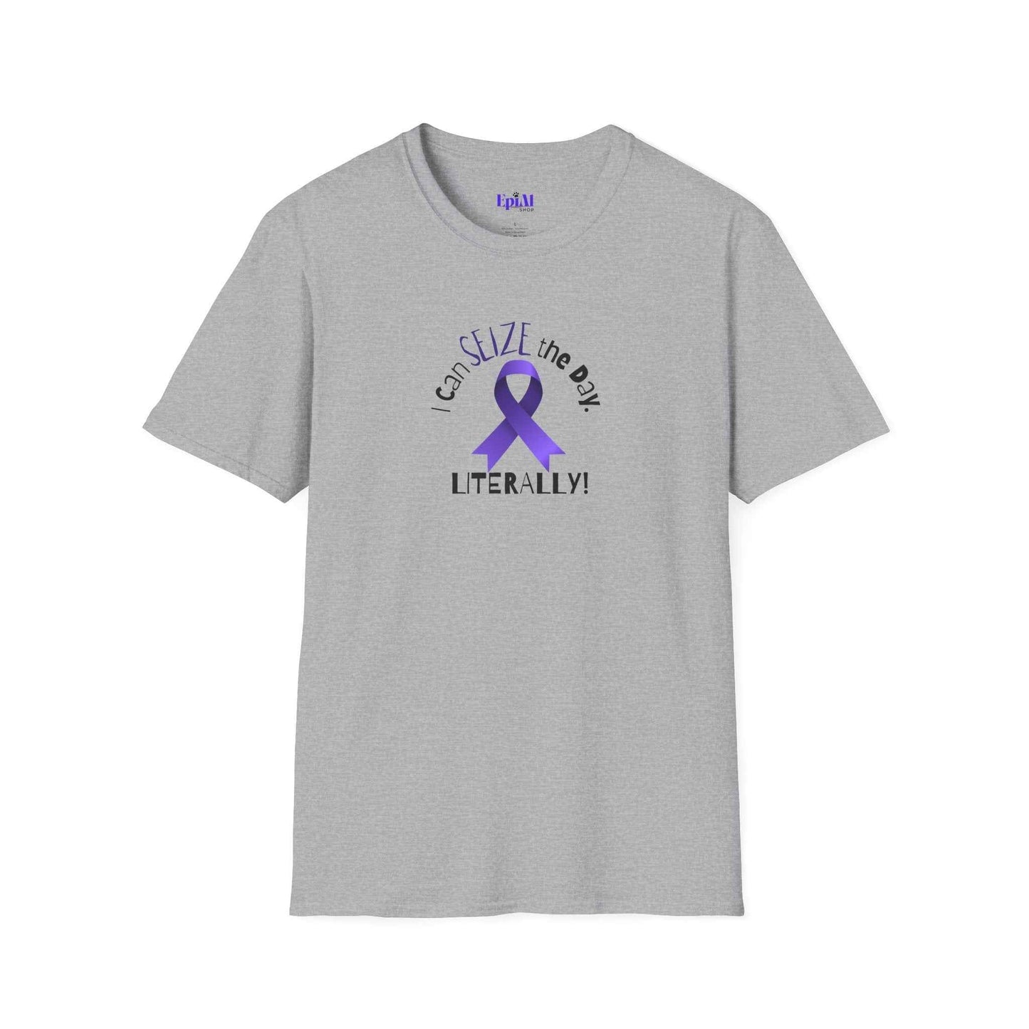 “I Can SEIZE the Day — Literally!” Epilepsy Awareness Pin Button (3")