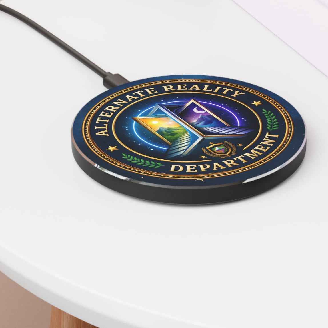 Alternate Reality Department Wireless Charger | Portal Tech Desk Charger