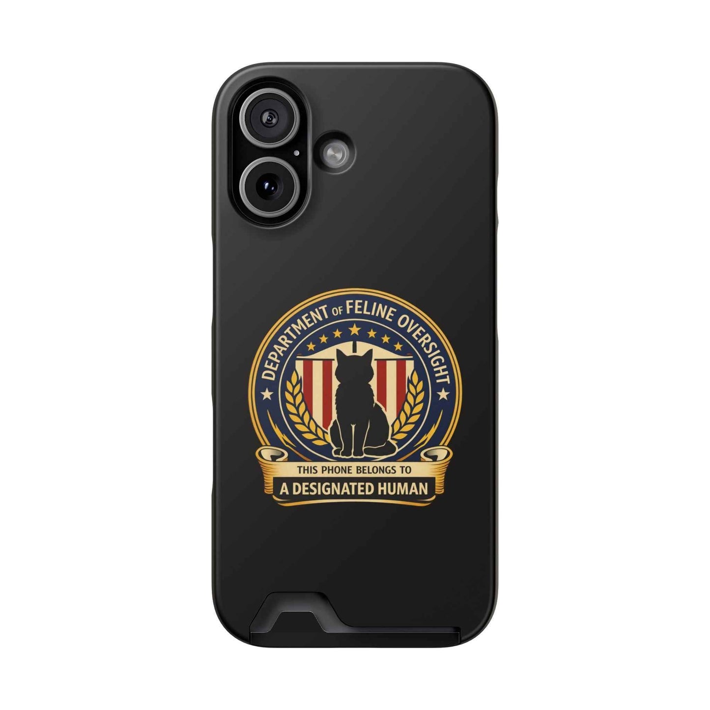 Department of Feline Oversight MagSafe iPhone Case — Designated Human Edition