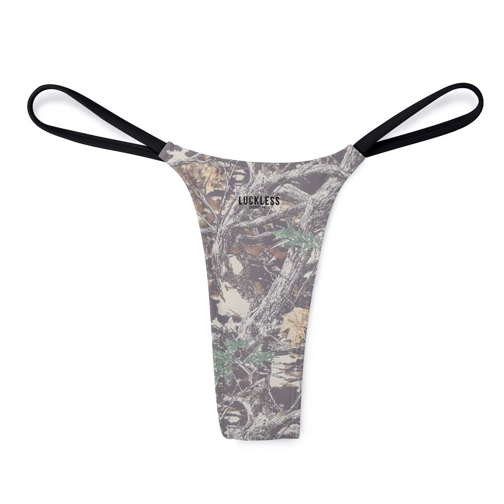 Faded Camouflage Yoga Thong