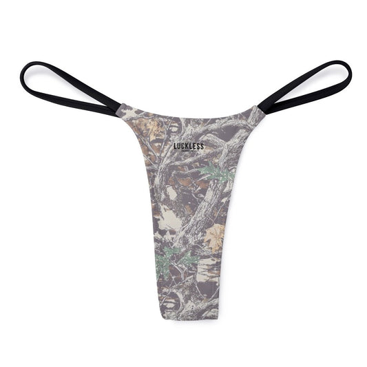 Faded Camouflage Yoga Thong