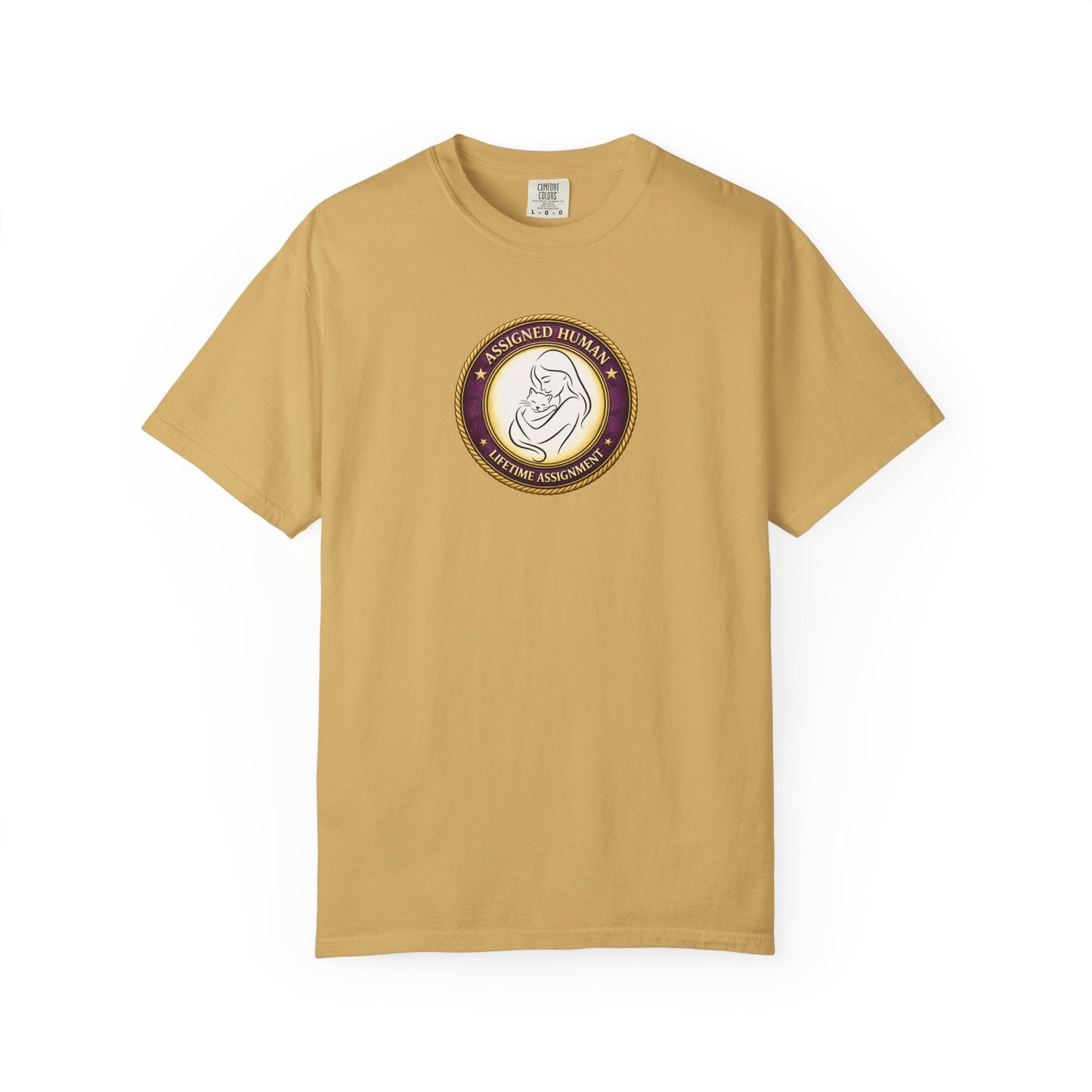 Assigned Human – Lifetime Assignment T-Shirt | Cat Lover Seal Tee