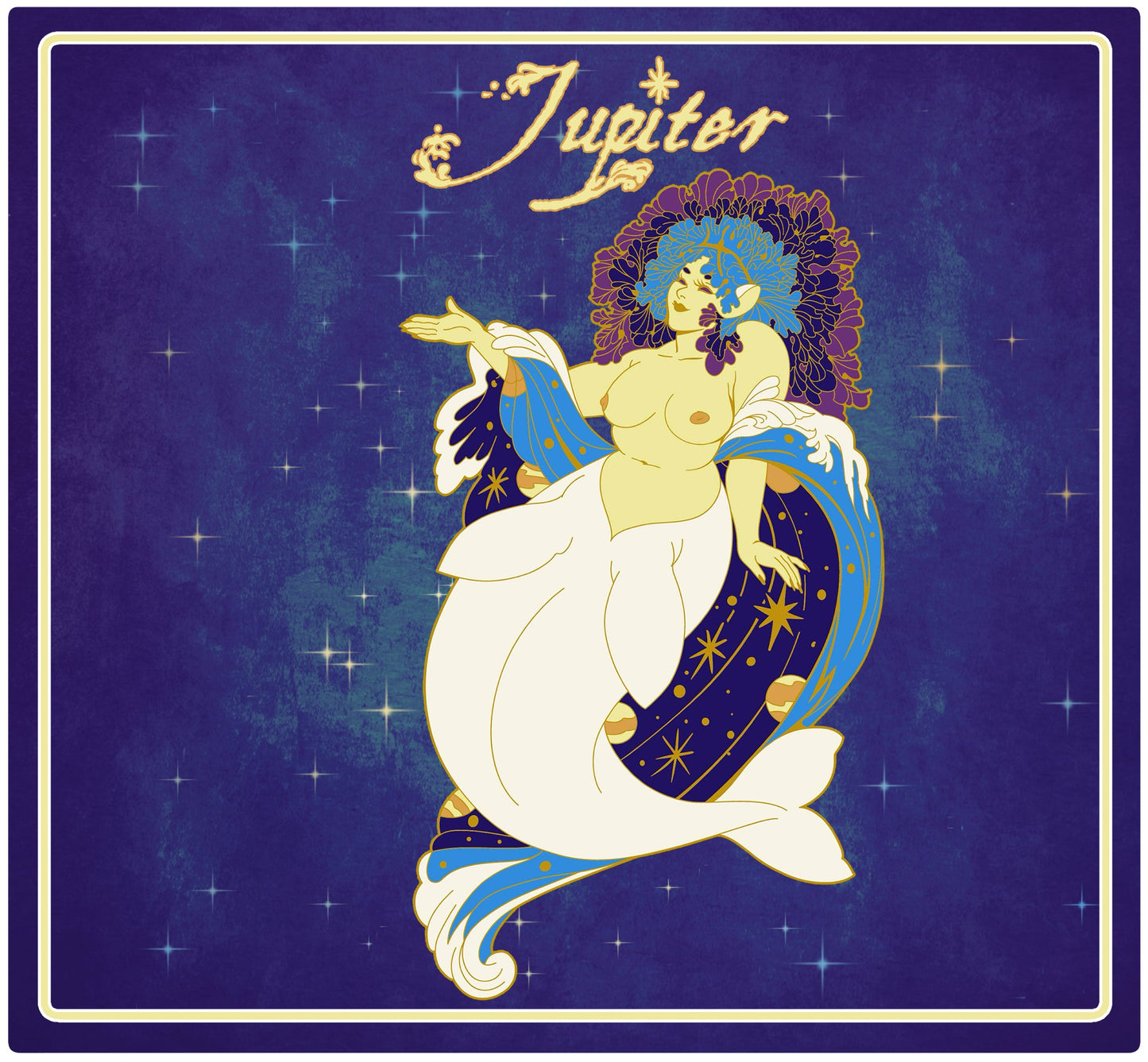Enamel Pin - Jupiter Celestial Mermaid