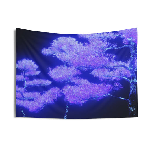 synthetic nature [metallic UV test lab] art tapestry iii