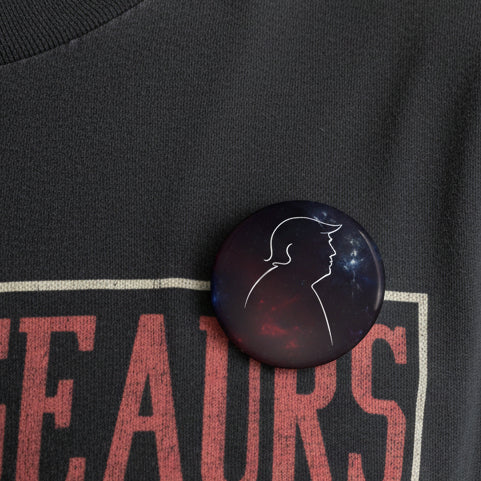 Cosmic Silhouette Pinback Button