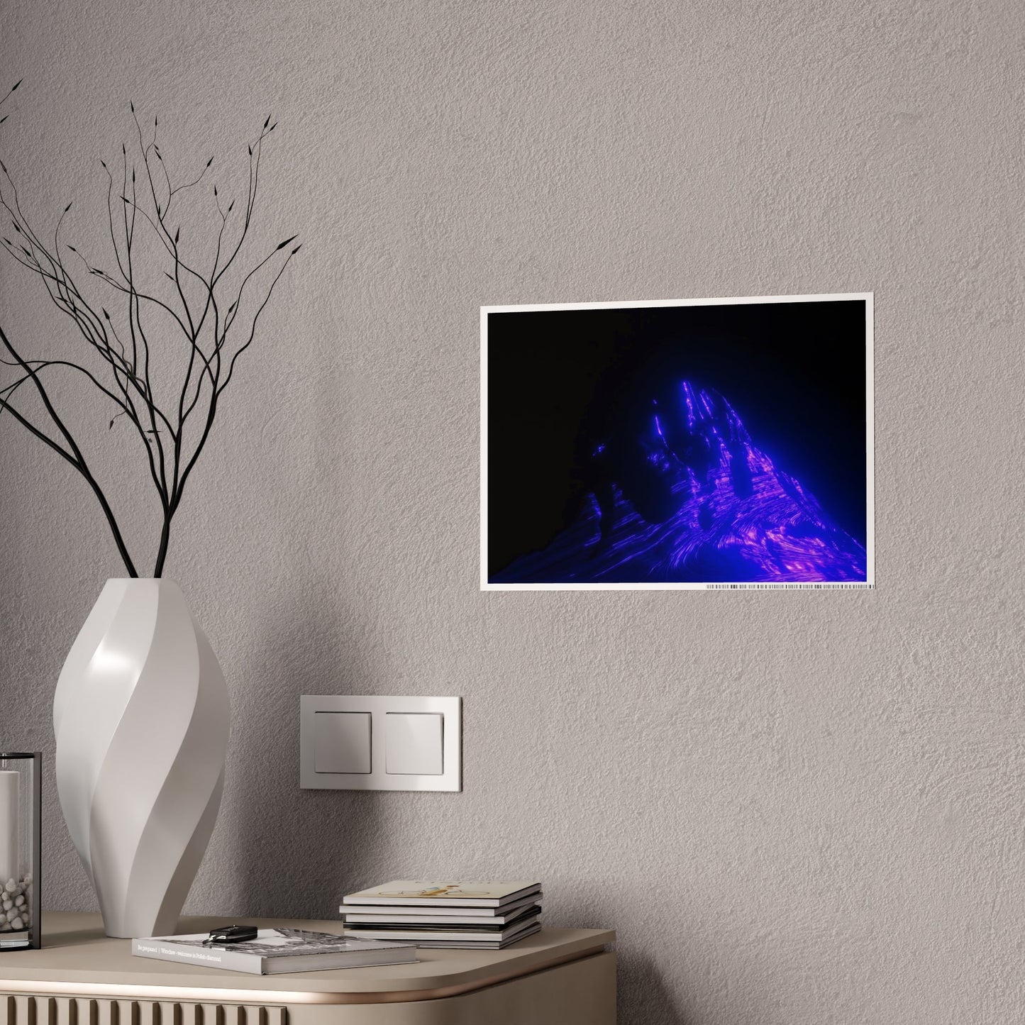 ultraviolet mountain [olympus peak] art print