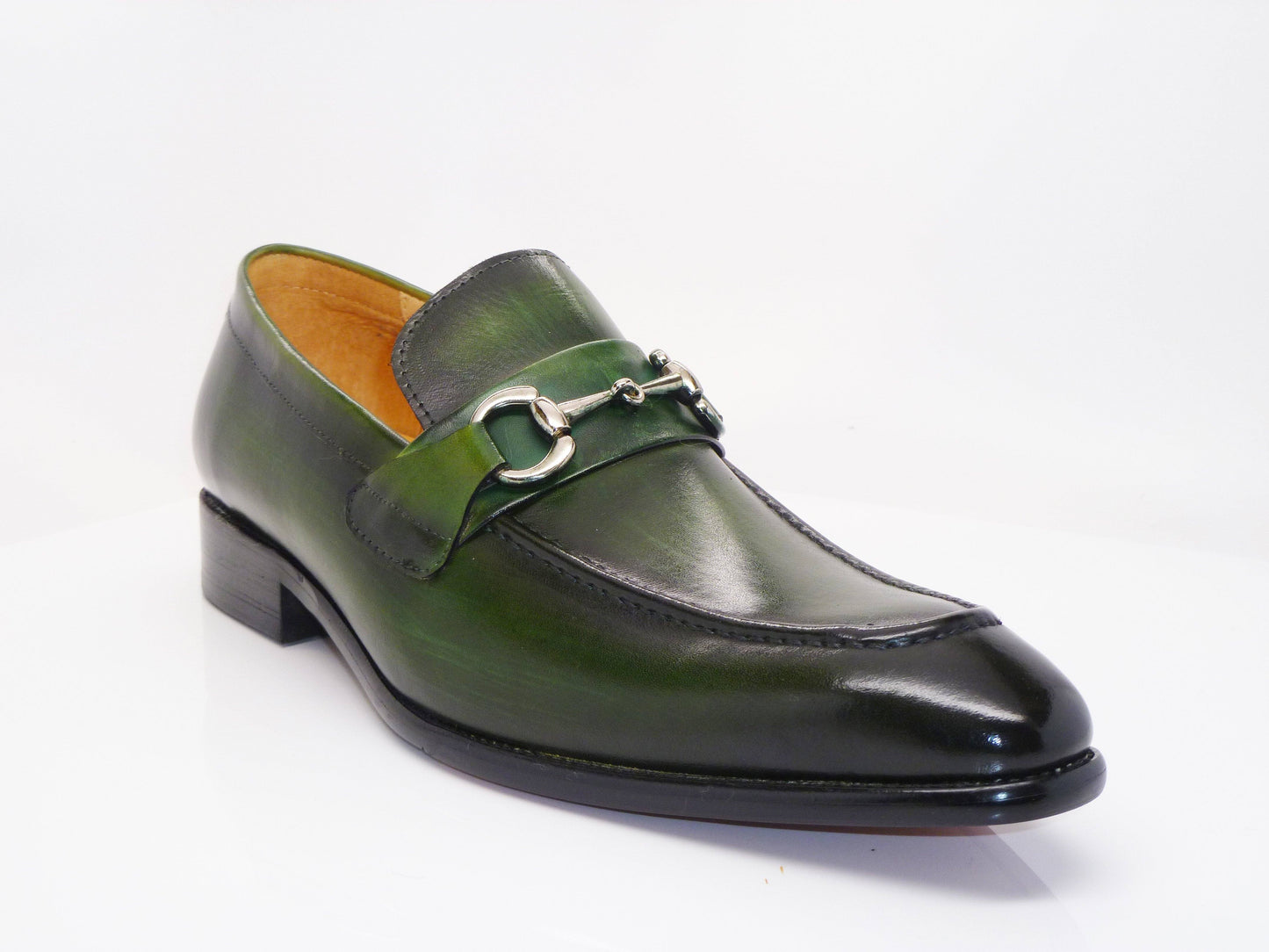 Carrucci Calfskin Loafer - Green