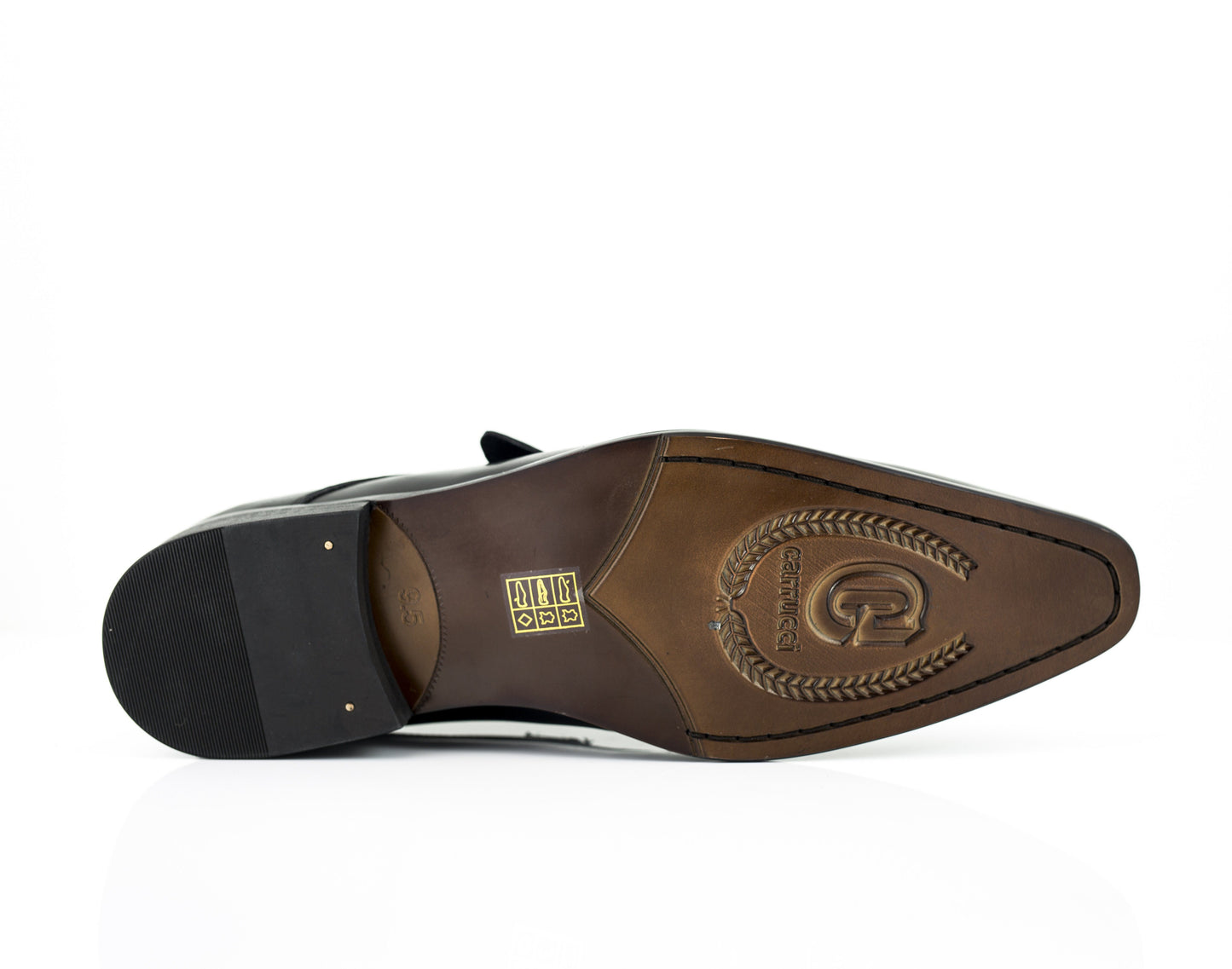 Carrucci Calfskin Monkstrap - Black