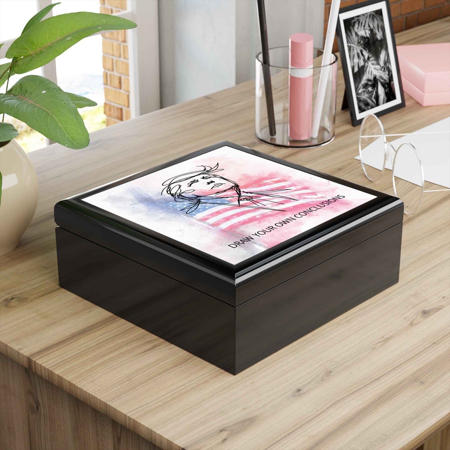 Draw Your Own Conclusions — Black Keepsake Box