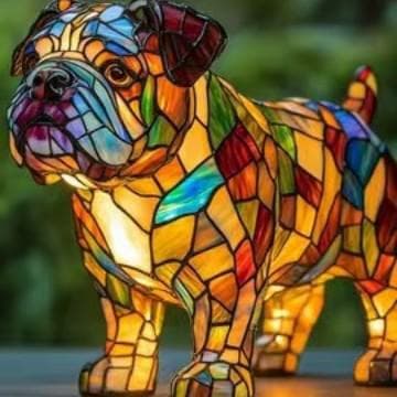 LED Small Night Lamp Art Animal Statue Creative Home Desktop Decoration