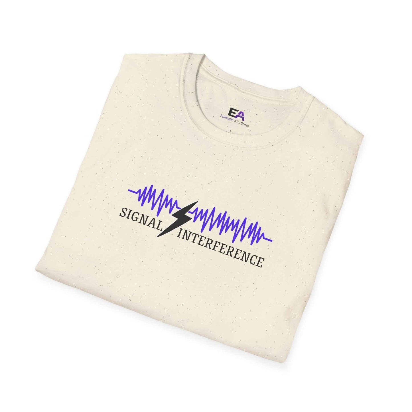 Signal Interference Tee — Quiet Static, Visible Spark