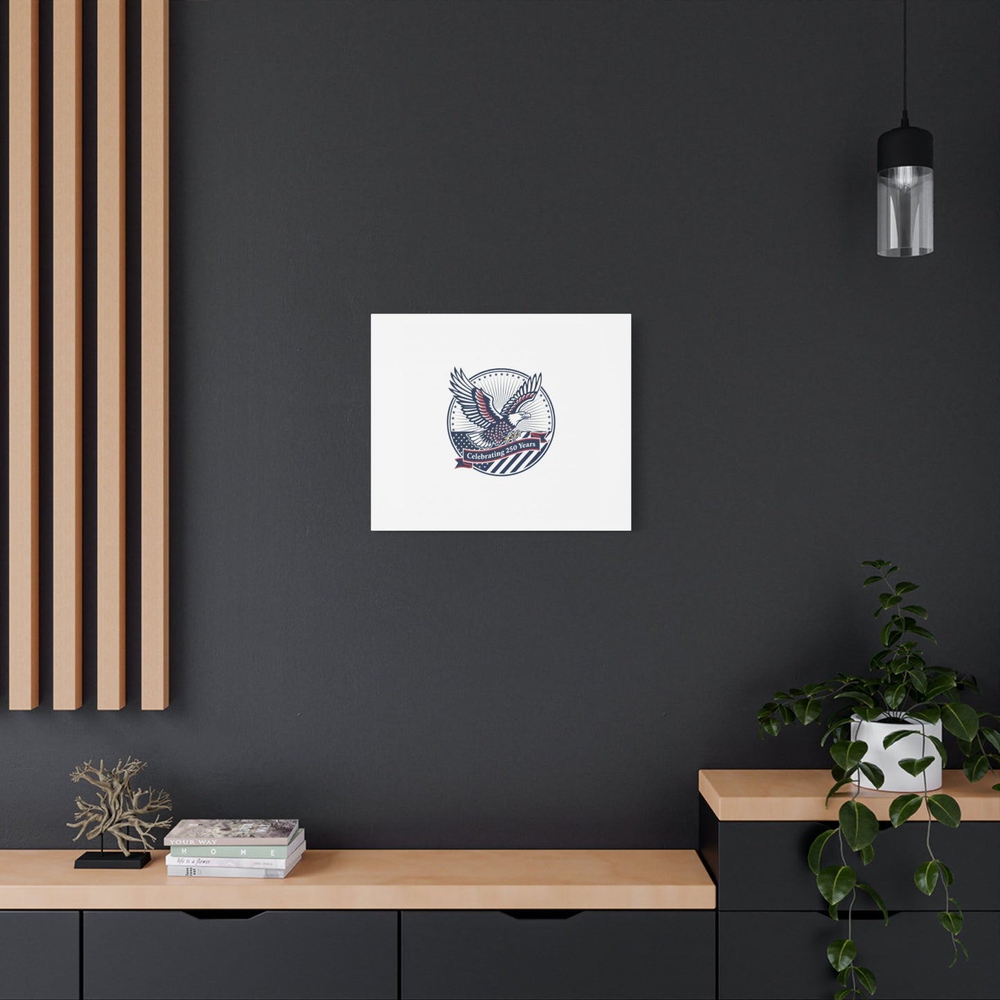 250th Anniversary Eagle Emblem Canvas | Semiquincentennial Americana