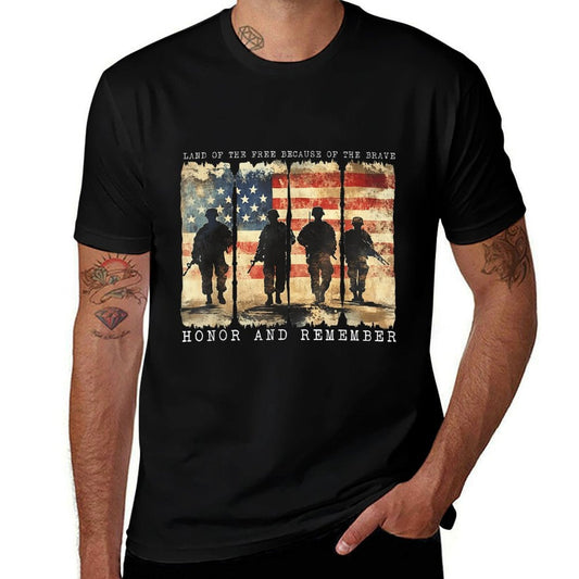 Memorial Day Remember Honor Vintage Patriotic American  Affordable Price T-Shirt