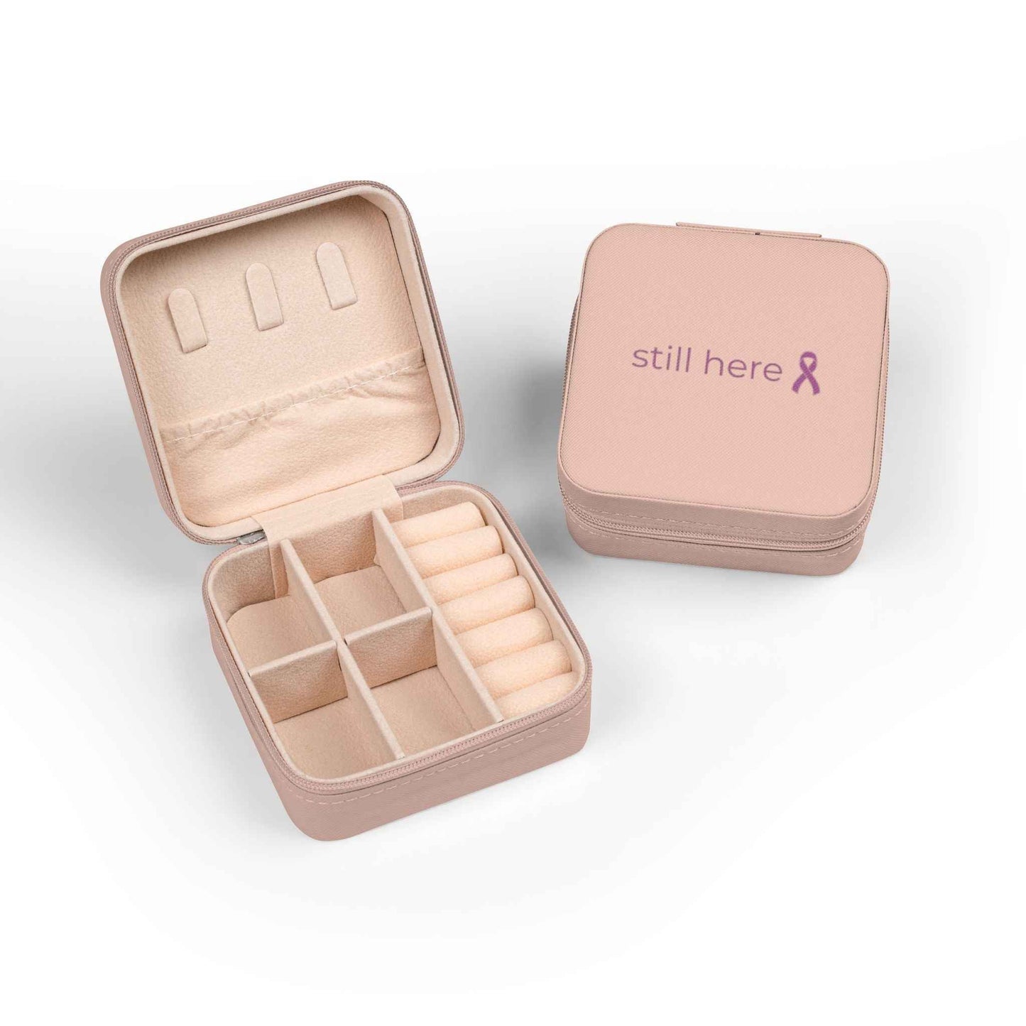 Still Here — Compact Travel Case (Blush)