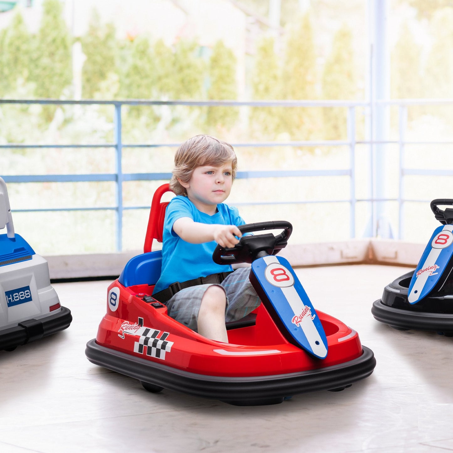 360° Rotating Electric Bumper Car for Kids - Fun Ride On Toy with 6V Battery