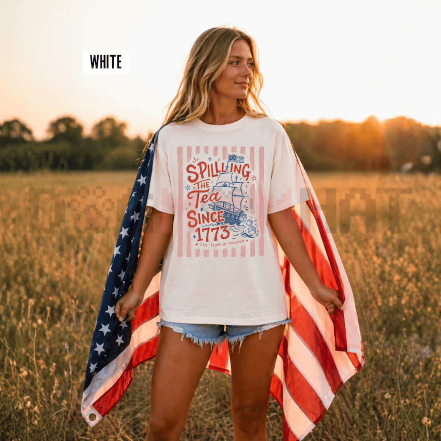 "Spilling The Tea Since 1773" T-Shirt – Preppy Patriotic Tee