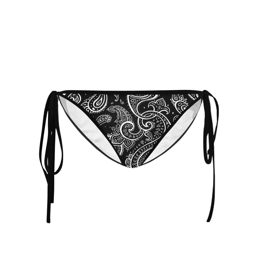 Paisley Retro Bikini Top and Bottom Set