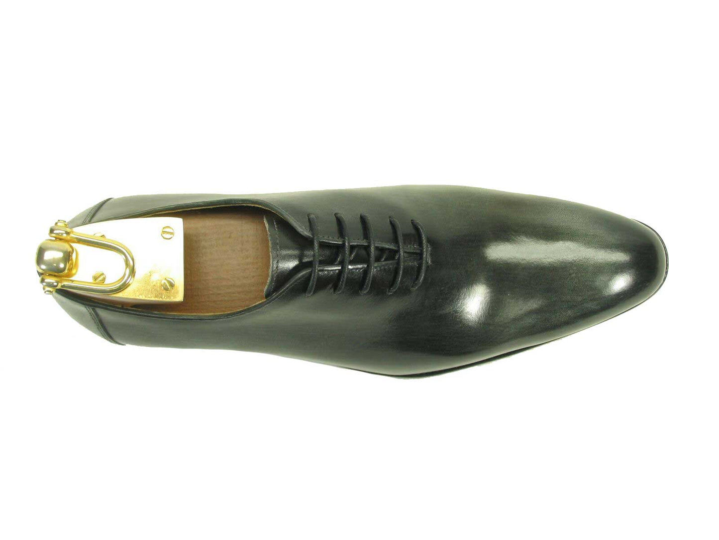 Ugo Vasare Burnished Calfskin Oxford - Black