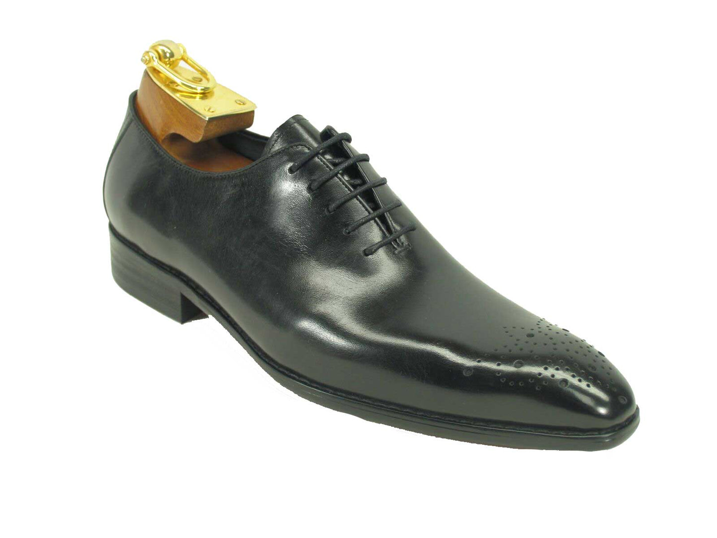 Ugo Vasare Burnished Calfskin Oxford - Black