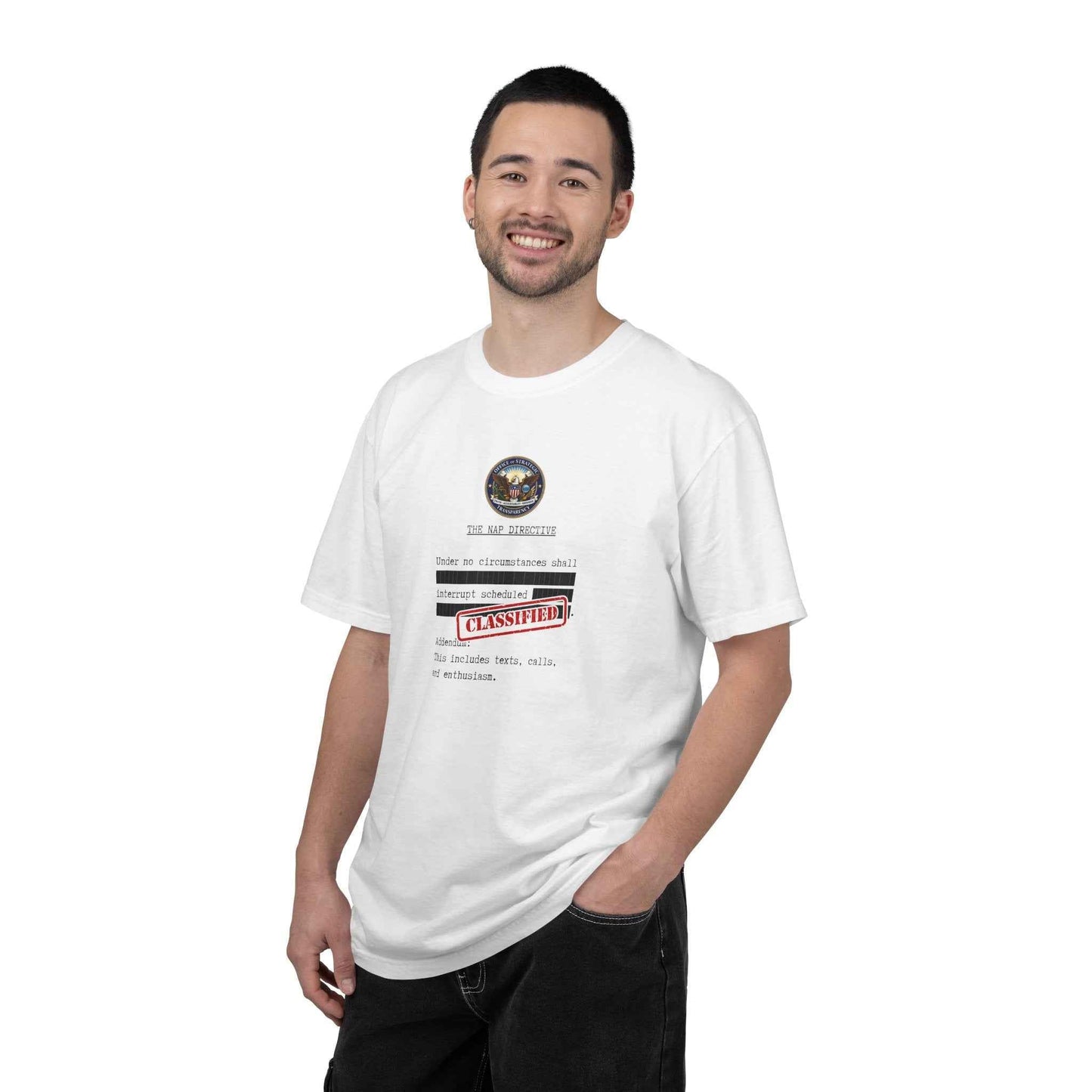 The Nap Directive Unisex T-Shirt – Official Rest Policy Graphic Tee