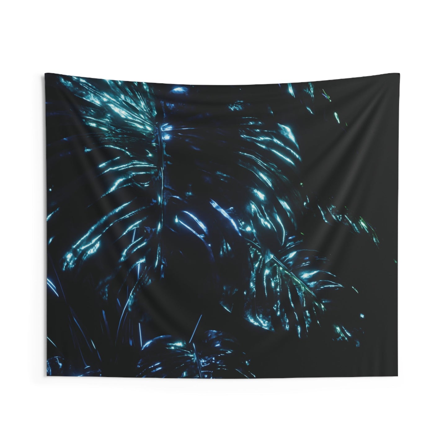 omega flora ii: viridian monstera [midnight showcase] art tapestry i
