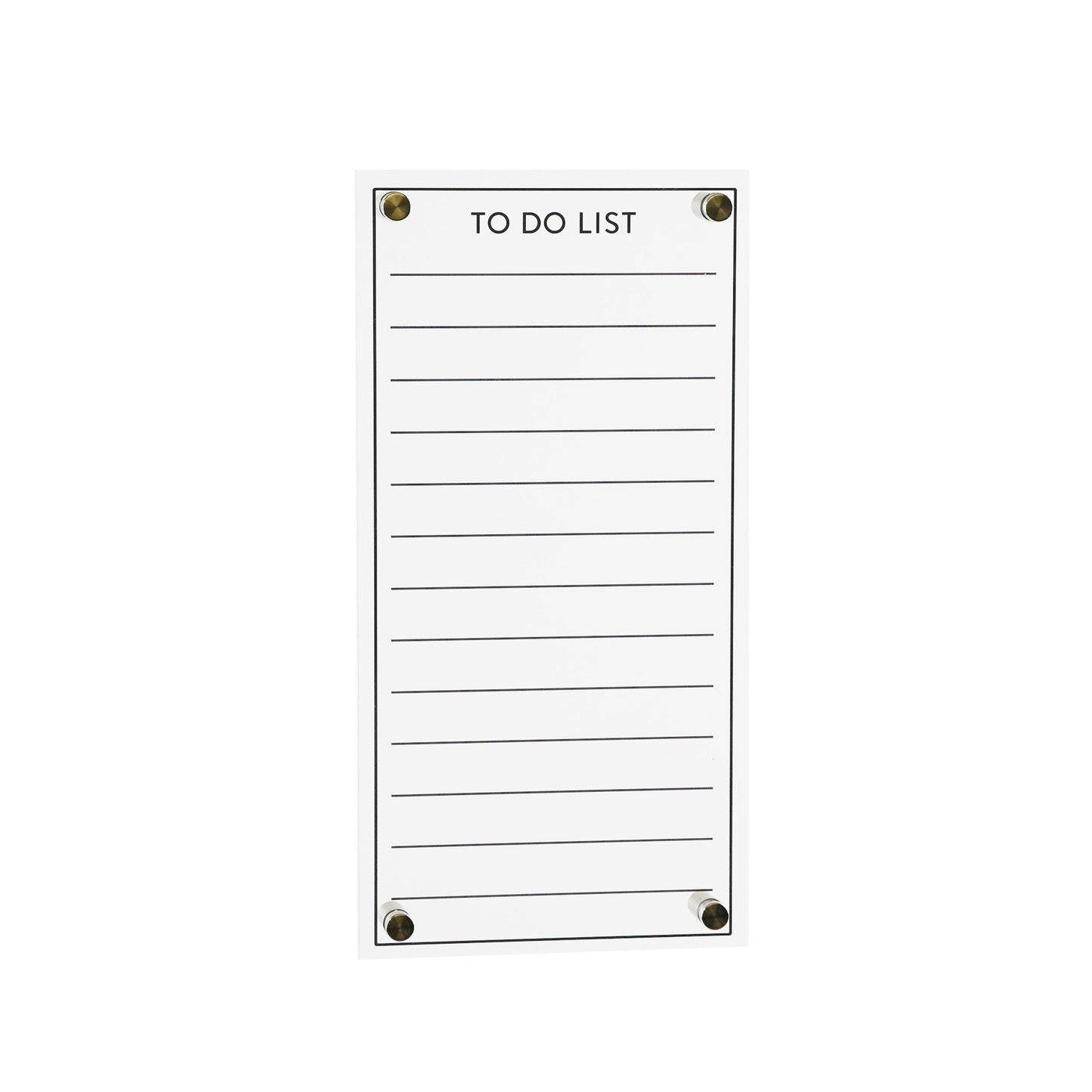 Acrylic Dry Erase To-Do List 13"H