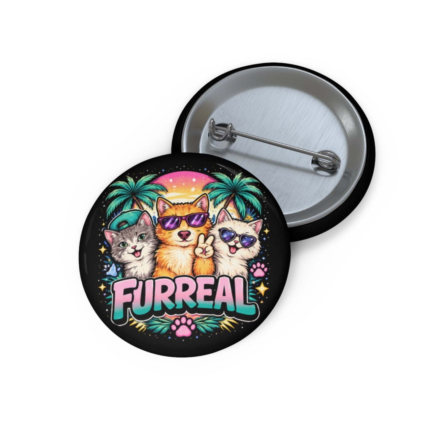 Furreal Pinback Button
