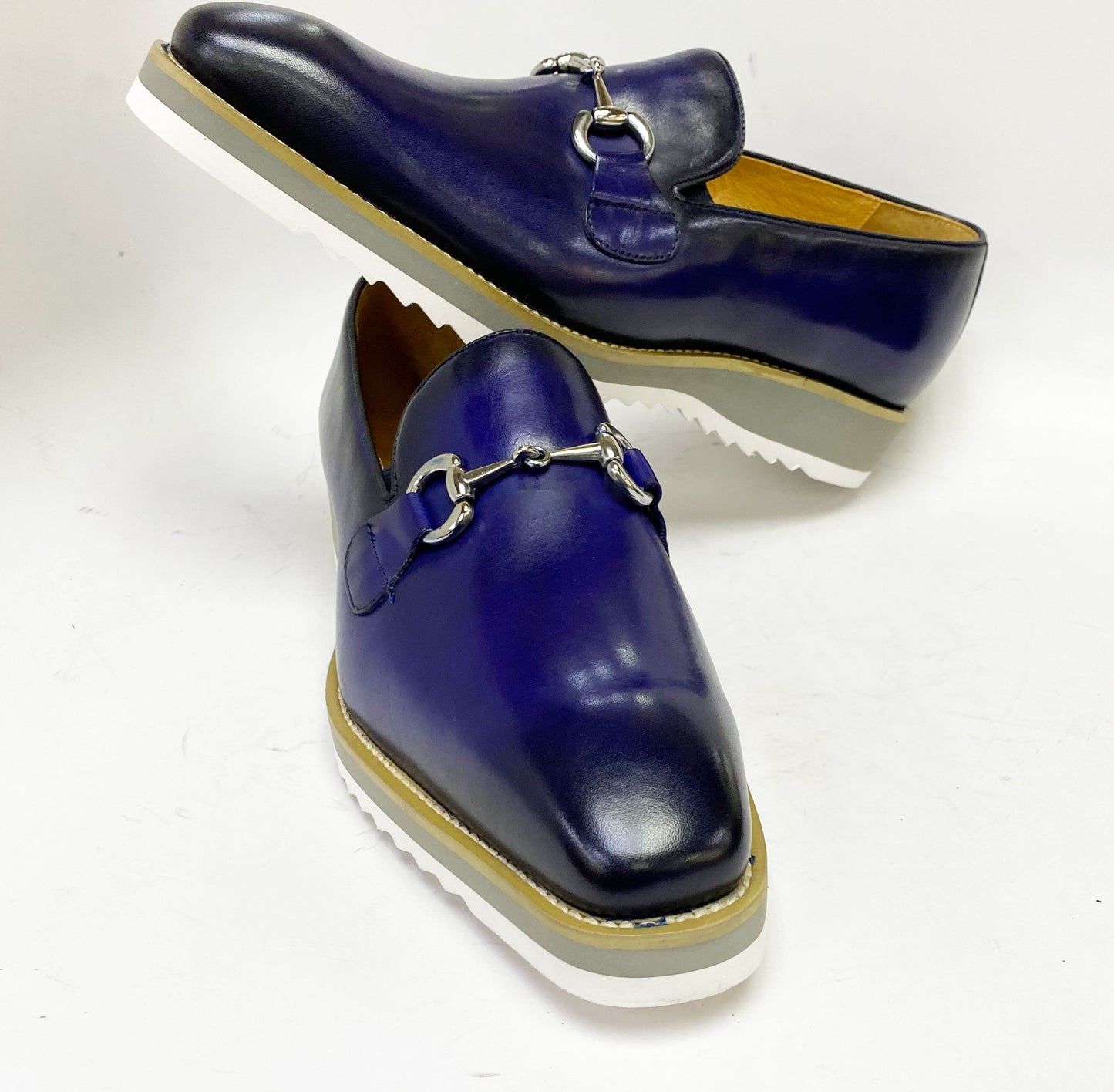 Maurice Calfskin Horsebit Loafer - Blue