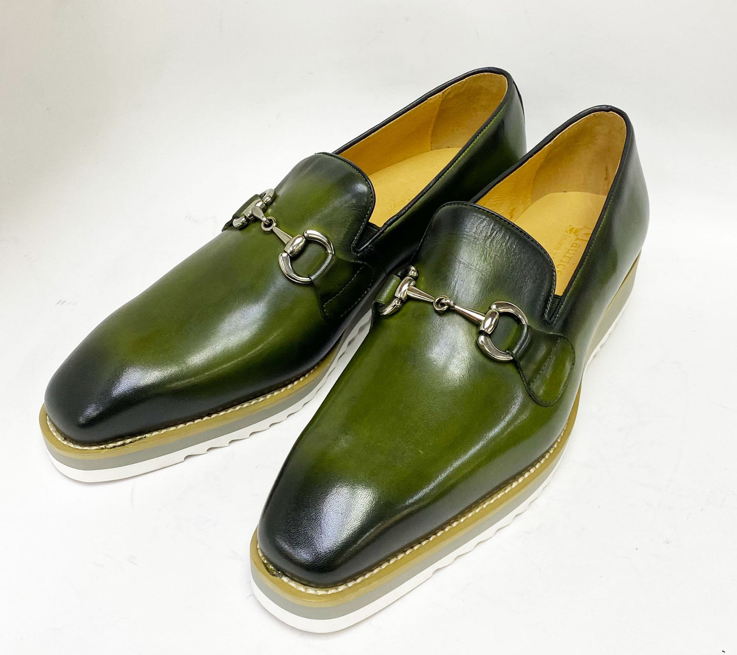 Maurice Horsebit Calfskin Loafer - Olive
