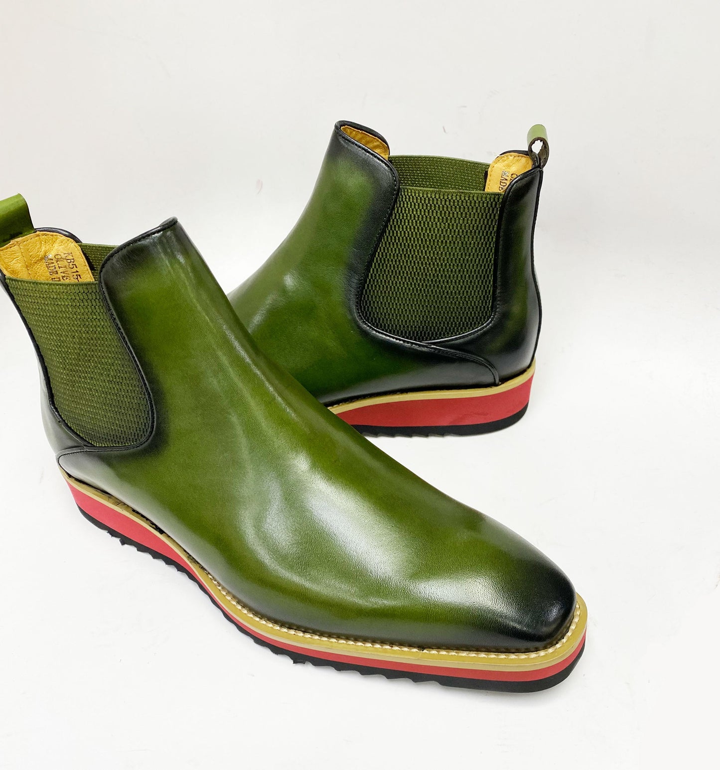Carrucci Calfskin Boot - Olive