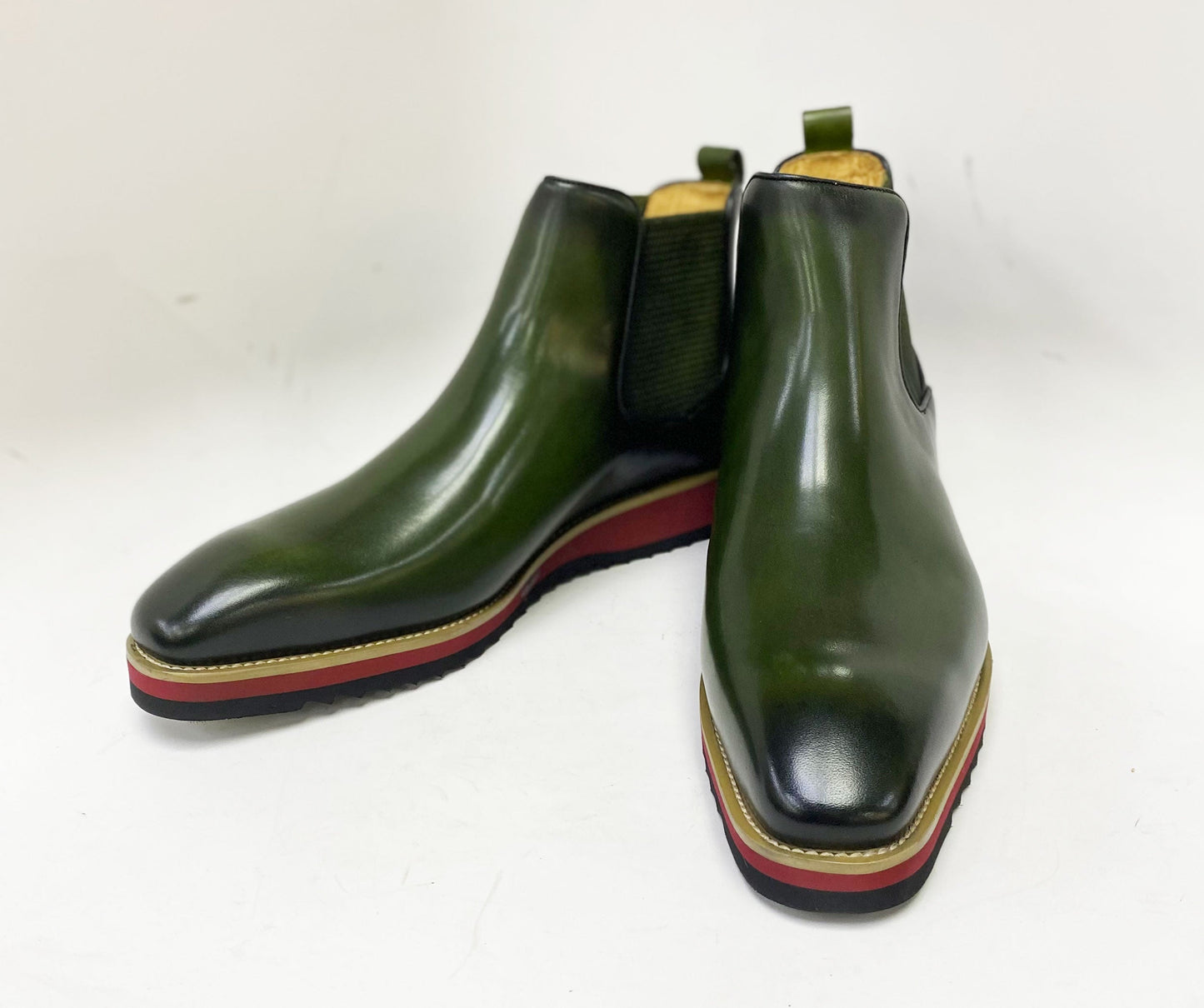 Carrucci Calfskin Boot - Olive
