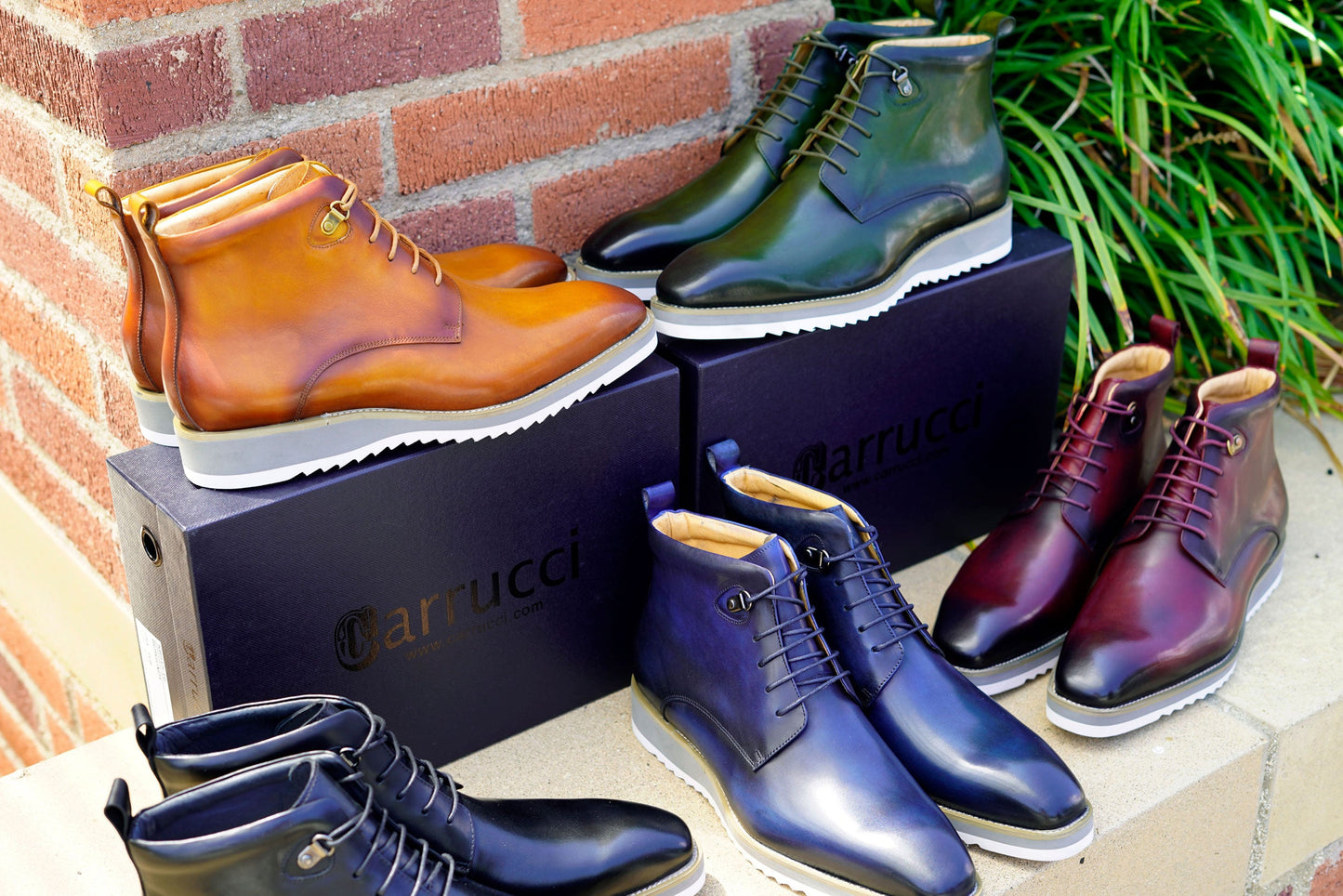 Maurice Burnished Calfskin Boot - Black
