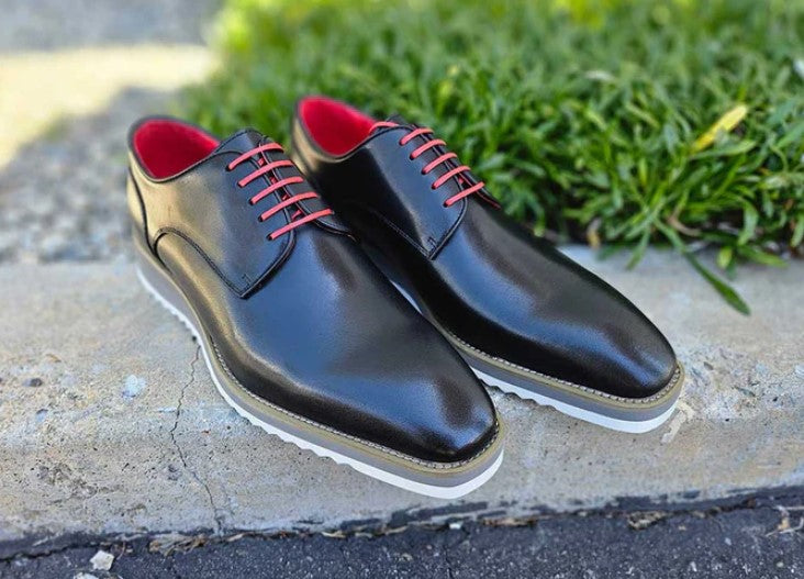 Carrucci Derby Calfskin - Black