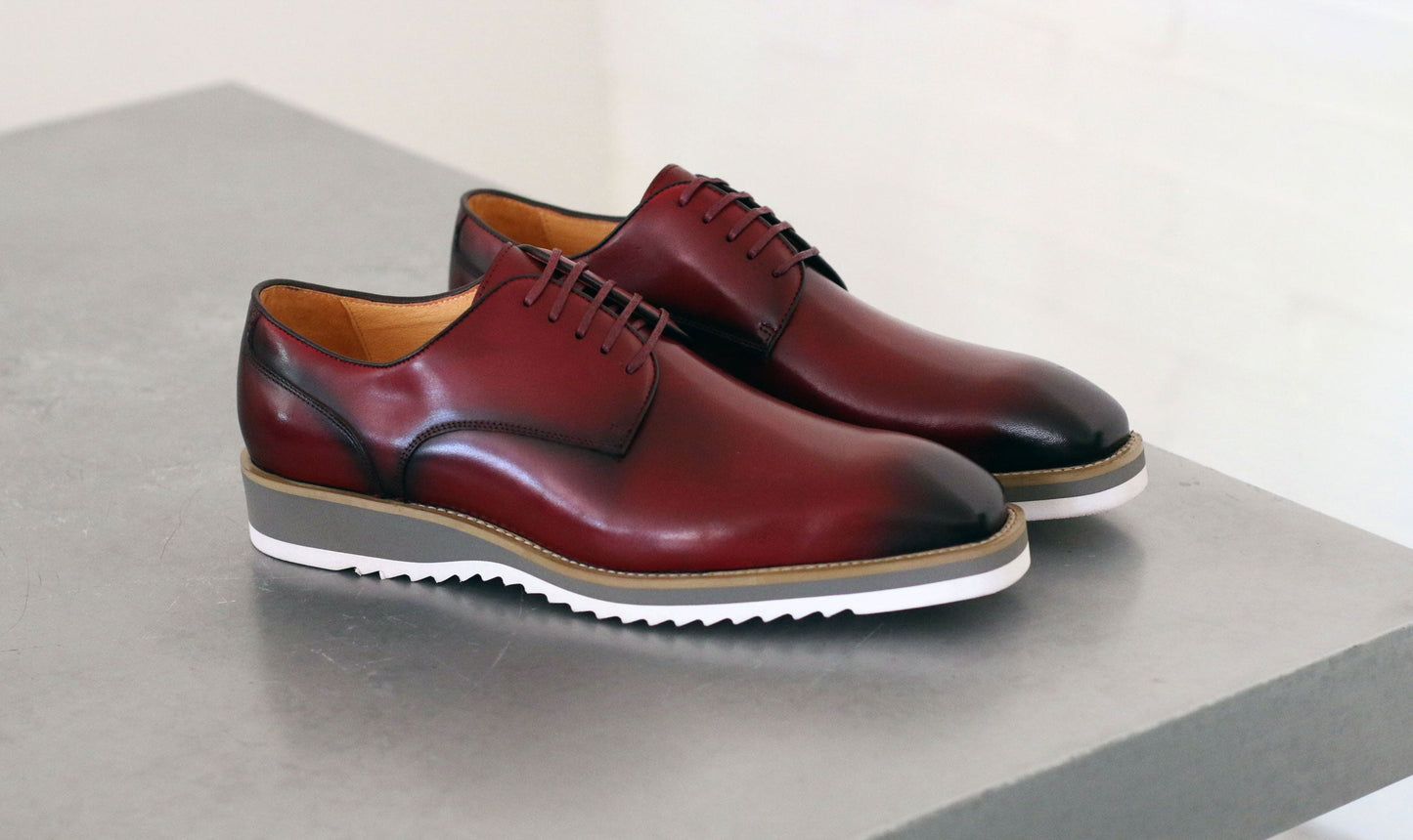 Carrucci Derby Calfskin - Burgundy