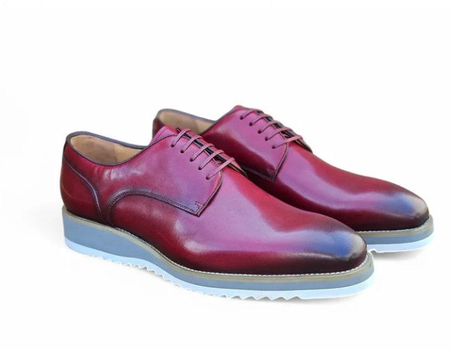 Carrucci Derby Calfskin - Burgundy