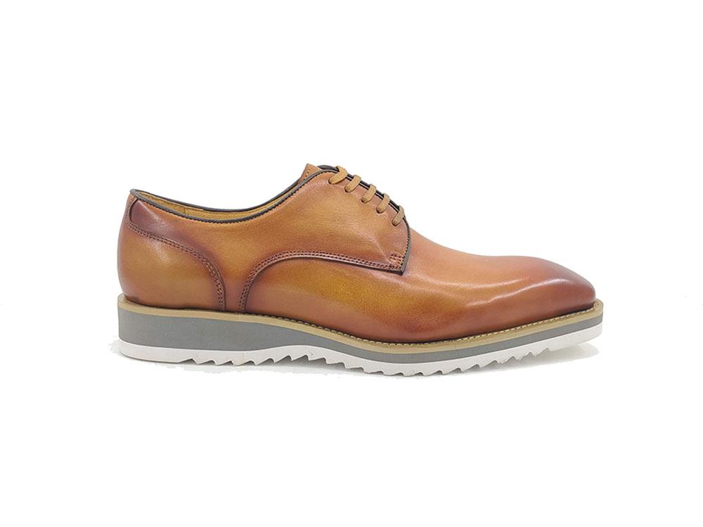 Carrucci Derby Calfskin - Cognac