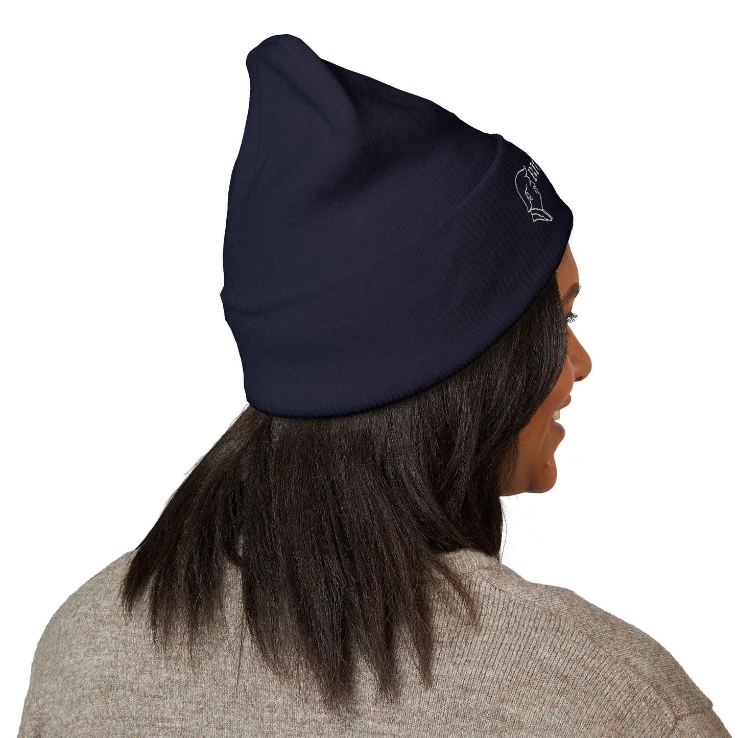 Big Beautiful Beanie — Embroidered Cuffed Knit Hat