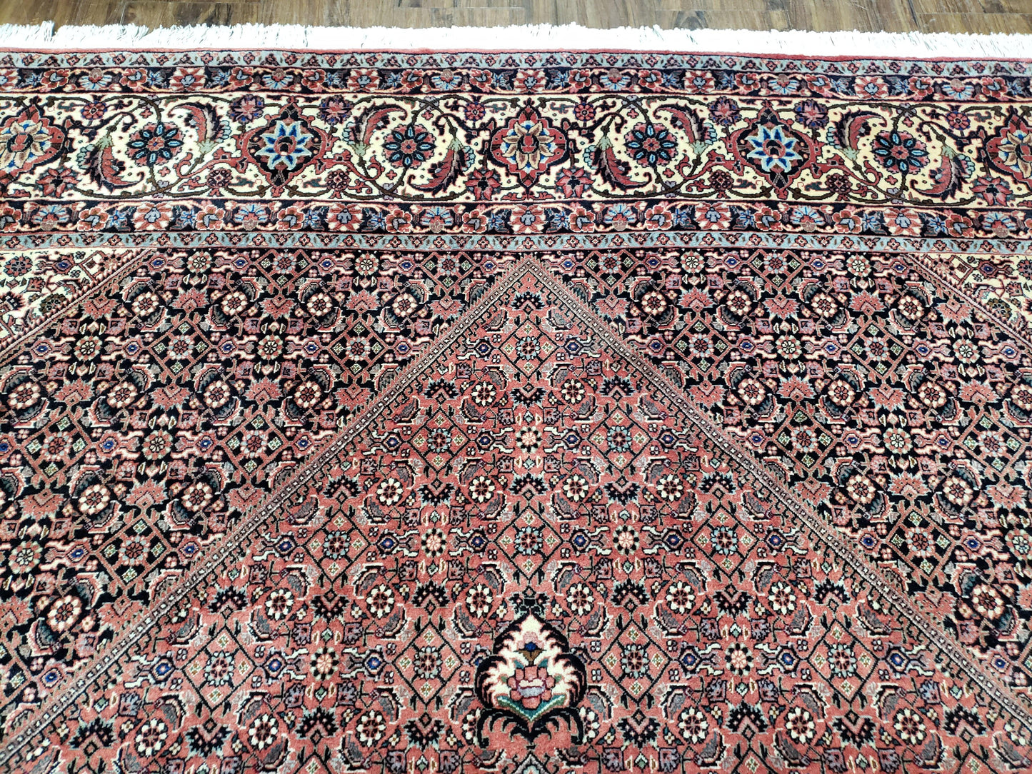 Stunning Persian Bijar Rug 8x11 - Herati Mahi Pattern