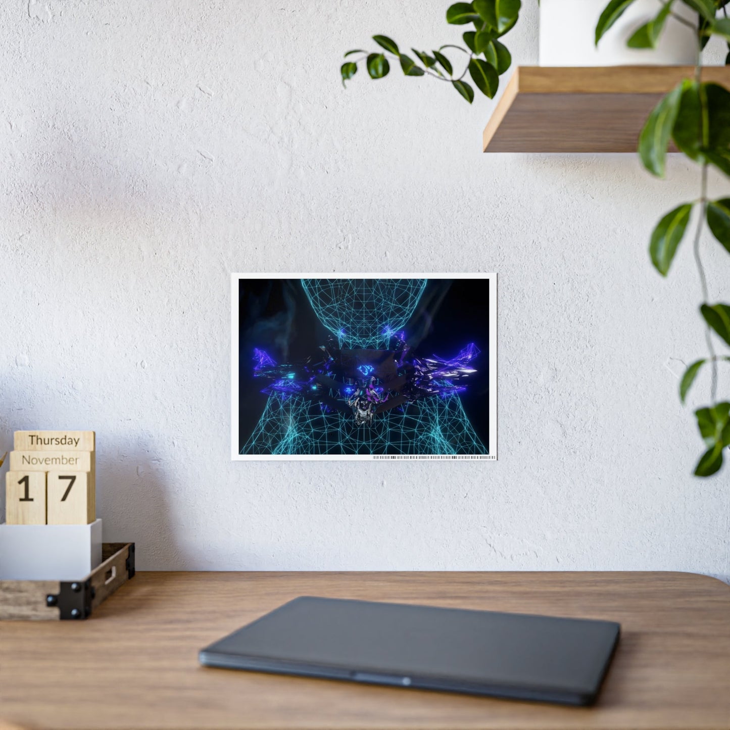 volcanic dragonplate shoulderguards [digital obsidian tier] art print